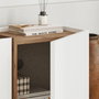 Nordure Lowen Soporte para TV Blanco y Pino Atlántico